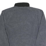 NEW BALANCE Mens Grey Black Contrast Zip Up Jacket L Polyester Activewear
