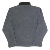 NEW BALANCE Mens Grey Black Contrast Zip Up Jacket L Polyester Activewear