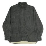 FREEDOM FOUNDRY Mens Black Cotton Shirt XL Button Front Casual Workwear