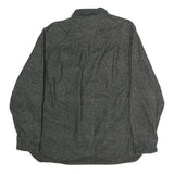 FREEDOM FOUNDRY Mens Black Cotton Shirt XL Button Front Casual Workwear