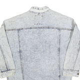 WHIPP Womens Blue Denim Jacket L Cotton Button Closure Casual Outerwear