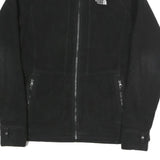 THE NORTH FACE Womens Black Jacket M Polyester Blend Zip Plain Outdoor Casual
