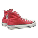 CONVERSE Chuck Taylor All Star Womens Red Canvas High Top Trainers UK 5.5