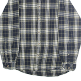 RED HEAD Mens Blue & Cream Plaid Shirt M Cotton Casual Button Down Long Sleeve