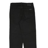 Calvin Klein Womens Black Regular Fit Straight Denim Medium Wash W30 L28 Classic