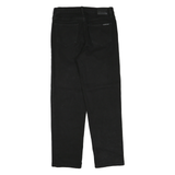 Calvin Klein Womens Black Regular Fit Straight Denim Medium Wash W30 L28 Classic