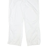 PUMA Mens Polyester Blend White Relaxed Straight Trousers W33 L30 Casual