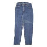 LEVI'S Womens Regular Fit Blue Denim Jeans W30 L30 Zip Classic Pockets