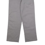 DICKIES Mens Regular Grey Cotton Blend Trousers W32 L30 Classic Zip Workwear