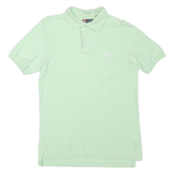 CHAPS Mens Pale Green Short Sleeve Plain Polo Shirt S Cotton Blend Casual