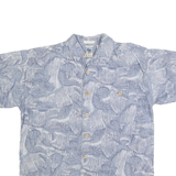 GOTCHA SPORT Mens Blue Pattern Shirt M Cotton Casual Holiday Summer