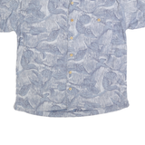 GOTCHA SPORT Mens Blue Pattern Shirt M Cotton Casual Holiday Summer