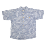 GOTCHA SPORT Mens Blue Pattern Shirt M Cotton Casual Holiday Summer