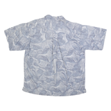 GOTCHA SPORT Mens Blue Pattern Shirt M Cotton Casual Holiday Summer
