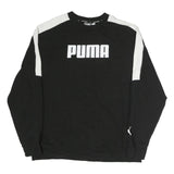 NIKE Mens Black Crew Neck XL Sweatshirt Cotton Pullover Sportswear Casual