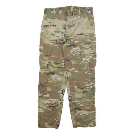 BETHEL INDUSTRIES Mens Cotton Blend Camouflage Regular Fit Cargo Trousers W35