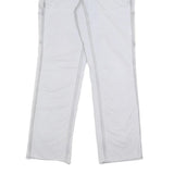 CARHARTT Fleece Lined Womens White Regular Straight Carpenter Trousers W29 L30