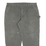 CARHARTT Mens Jeans Green Relaxed Straight Denim Medium W44 L30 Workwear