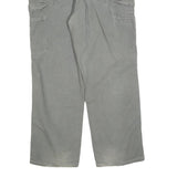 CARHARTT Mens Cotton Blend Grey Loose Straight Trousers W34 L30 Workwear Casual