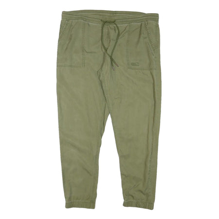 JACK WOLFSKIN Mens Lyocell Green Relaxed Drawstring Trousers W40 L29 Casual