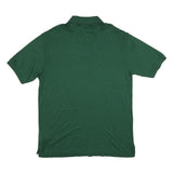 POLO RALPH LAUREN Mens Green Yellow Pony Short Sleeve Plain Polo Shirt L