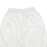 NIKE Mens White Casual Sports Shorts XS W25 Fly 96 Logo Drawstring