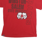JANSPORT Mens Red Winston Salem State University Graphic T-Shirt M Short Sleeve