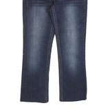 SOKU Womens Jeans Blue Regular Straight Denim Medium W30 L28 Embroidered Back