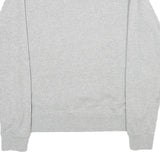 NIKE Mens Grey Cotton Crew Neck Sweatshirt M Plain Pullover Logo