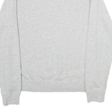 NIKE Mens Grey Cotton Crew Neck Sweatshirt M Plain Pullover Logo
