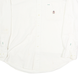 TOMMY HILFIGER Mens White Shirt S Button-Down Long Sleeve Classic Cotton