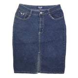 ANGELS Womens Blue Denim Pencil Knee Length Cotton Blend Skirt S Stylish Casual