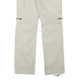 NAPAPIJRI Womens Beige Cargo Regular Fit Straight Trousers W30 L31 Zip Cotton