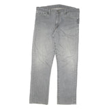 LEVI'S 504 Mens Jeans Grey Regular Straight Denim Medium W36 L30 Zip Cotton