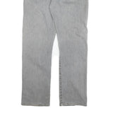 LEVI'S 504 Mens Jeans Grey Regular Straight Denim Medium W36 L30 Zip Cotton