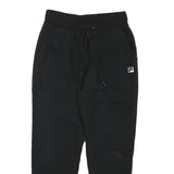 FILA Mens Joggers Black Slim Tapered S W28 L27 Cotton Blend Casual Lounge
