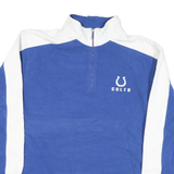 NFL Mens Blue & White Plain Pullover Crew Neck Basic Knit XL Colts Logo NFL