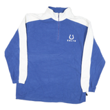 NFL Mens Blue & White Plain Pullover Crew Neck Basic Knit XL Colts Logo NFL