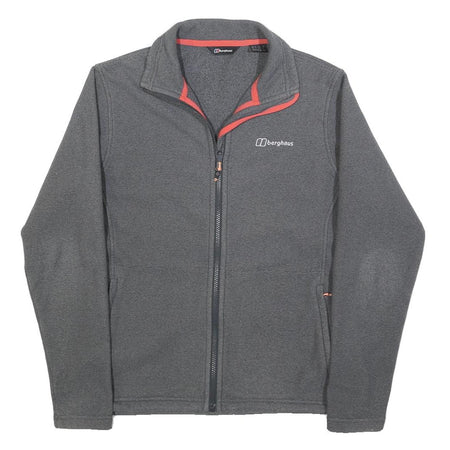 BERGHAUS Womens Grey Jacket UK 12 Polyester Zip Outdoor Lightweight Casual