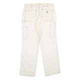 CARHARTT Womens Cotton Blend Beige Classic Straight Trousers W30 L30 Workwear