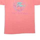 PSI Womens Pink Cotton Blend T-Shirt L Short Sleeve Crew Neck Casual Wear