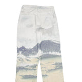 JADED LONDON Womens Jeans White & Blue Regular Straight Denim W26 L34 Landscape