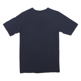 CHAMPION Mens Navy Blue Graphic T-Shirt S Short Sleeve Crew Neck Cotton Blend