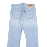 LEVI'S Mens Jeans Blue Regular Straight Denim Light W34 L32 Classic Button Fly