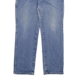 DICKIES Mens Regular Fit Blue Denim Jeans W34 L30 Classic Zip Cotton Blend