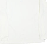 NIKE Mens White Crew Neck L Sweatshirt Cotton Blend Casual Pullover