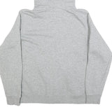 NIKE Womens Grey Pullover Hoodie XL Zip Up Casual Cotton Blend Sweatshirt