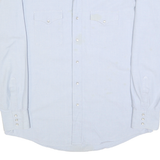 LEE Mens Light Blue Shirt XL Cotton Western Style Long Sleeve Button Fastening