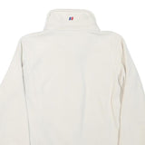 BERGHAUS Womens White Fleece Jacket UK 8 Polyester Blend Zip Outdoor Warm