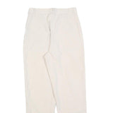 MADPANTS Womens Polyester Blend Beige Regular Fit Straight Trousers W26 L28